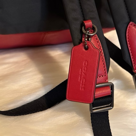 Coach Medium Charlie Backpack With Gingham Print - Picture 11 of 11